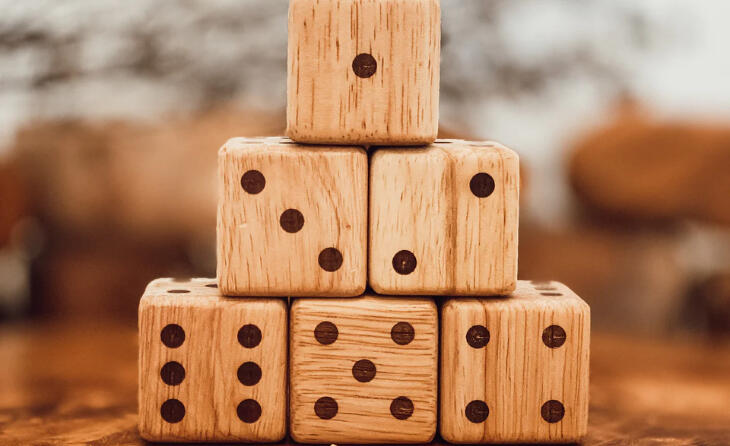 Image of an online dice roller, a virtual tool for rolling dice digitally.